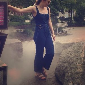 Urban Outfitters Retro Overall Denim Jumpsuit